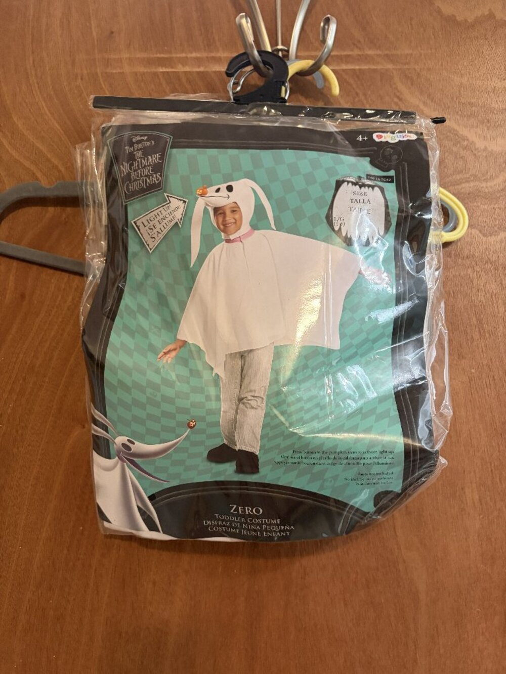 The Nightmare Before Christmas Zero Toddler Costume size 4 - 6